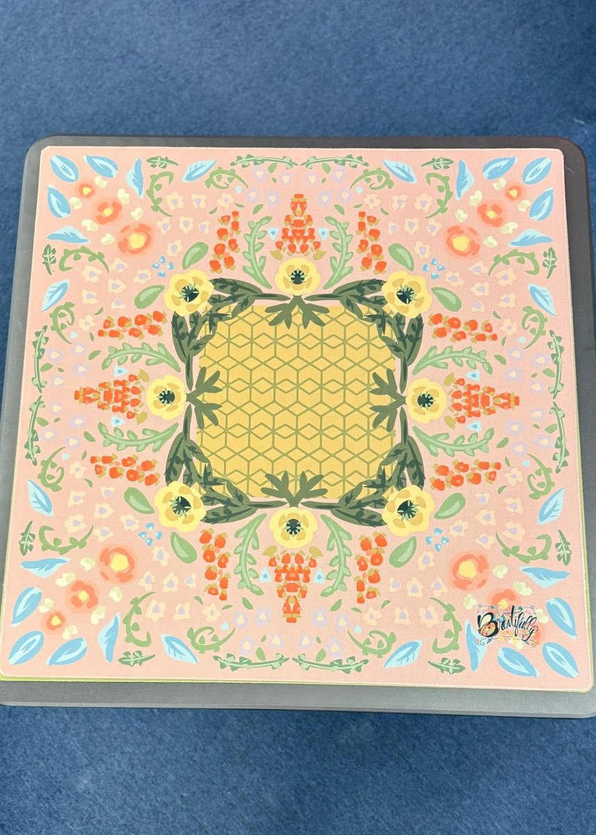 Grandma’s China Cabinet - Pink - Mahjong Mat | Brewtifully - Jimberly's Boutique - Olive Branch - Mississippi