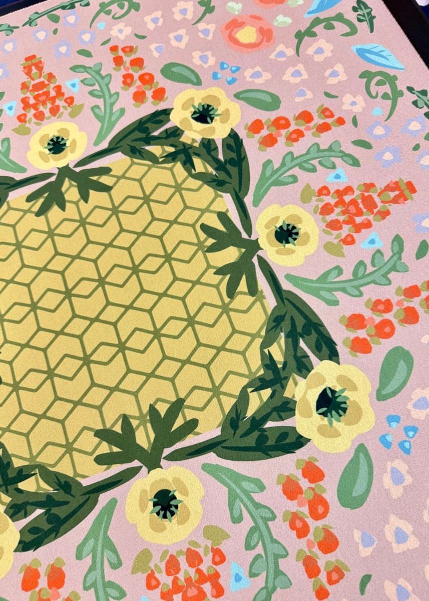 Grandma’s China Cabinet - Pink - Mahjong Mat | Brewtifully - Jimberly's Boutique - Olive Branch - Mississippi