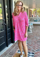 Grey Pink Paisley Eliza Dress | Dear Scarlett - Casual Dress -Jimberly's Boutique-Olive Branch-Mississippi