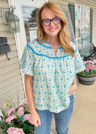 Hadley Eyelet Fabric Top - Cream | Umgee - Umgee Top - Jimberly's Boutique - Olive Branch - Mississippi