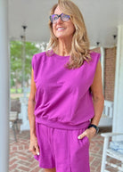 Hamptons French Terry Short Set - Lt Plum - short set - Jimberly's Boutique - Olive Branch - Mississippi