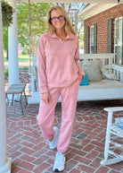 Hamptons Travel Set - Mauve - jogger set - Jimberly's Boutique - Olive Branch - Mississippi