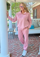 Hamptons Travel Set - Mauve - jogger set - Jimberly's Boutique - Olive Branch - Mississippi