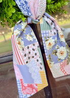 Handmade Wreath Sash - Lavender Patchwork - Wreath Sash -Jimberly's Boutique-Olive Branch-Mississippi