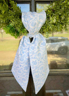 Handmade Wreath Sash - Lt Blue Toile - Wreath Sash - Jimberly's Boutique - Olive Branch - Mississippi