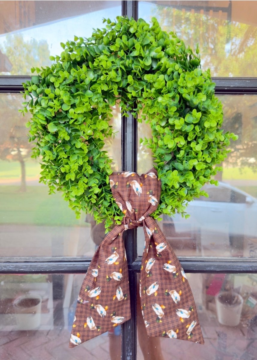 Handmade Wreath Sash - Mallard Duck - Wreath Sash -Jimberly's Boutique-Olive Branch-Mississippi