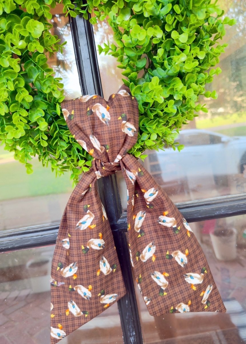Handmade Wreath Sash - Mallard Duck - Wreath Sash -Jimberly's Boutique-Olive Branch-Mississippi