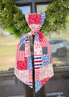 Handmade Wreath Sash - Patriotic Patchwork - Wreath Sash - Jimberly's Boutique - Olive Branch - Mississippi