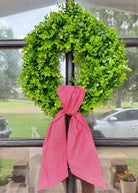 Handmade Wreath Sash - Red Check - Wreath Sash -Jimberly's Boutique-Olive Branch-Mississippi