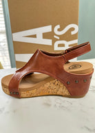 Hannah Platform Sandal - Cognac - Platform Sandals - Jimberly's Boutique - Olive Branch - Mississippi