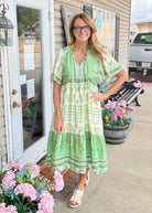 Harlow Green Paisley Midi Dress | Umgee - Umgee Dress - Jimberly's Boutique - Olive Branch - Mississippi