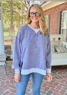 Harmony Acid Wash Pullover - Marlin | Zenana - pullover -Jimberly's Boutique-Olive Branch-Mississippi