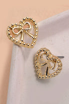 Heart Bow Stud Earrings - earrings - Jimberly's Boutique - Olive Branch - Mississippi