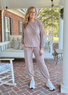 Heather Hacci Jogger Set - Brown - jogger set - Jimberly's Boutique - Olive Branch - Mississippi