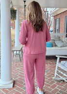 Heather Hacci Jogger Set - Dark Red - jogger set - Jimberly's Boutique - Olive Branch - Mississippi