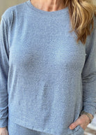 Heather Hacci Jogger Set - Dusty Blue - jogger set - Jimberly's Boutique - Olive Branch - Mississippi