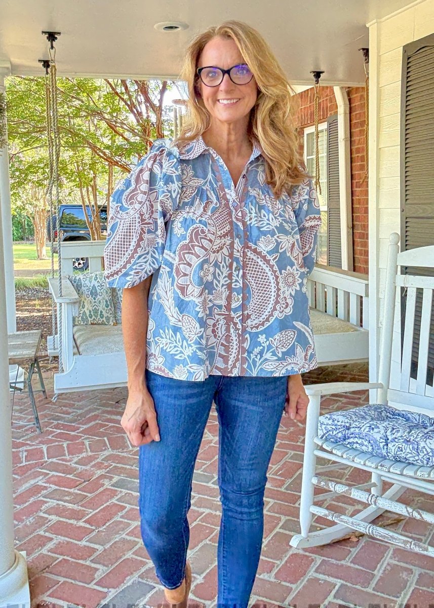 Heirloom Ruffle Top | Entro - Entro Top - Jimberly's Boutique - Olive Branch - Mississippi