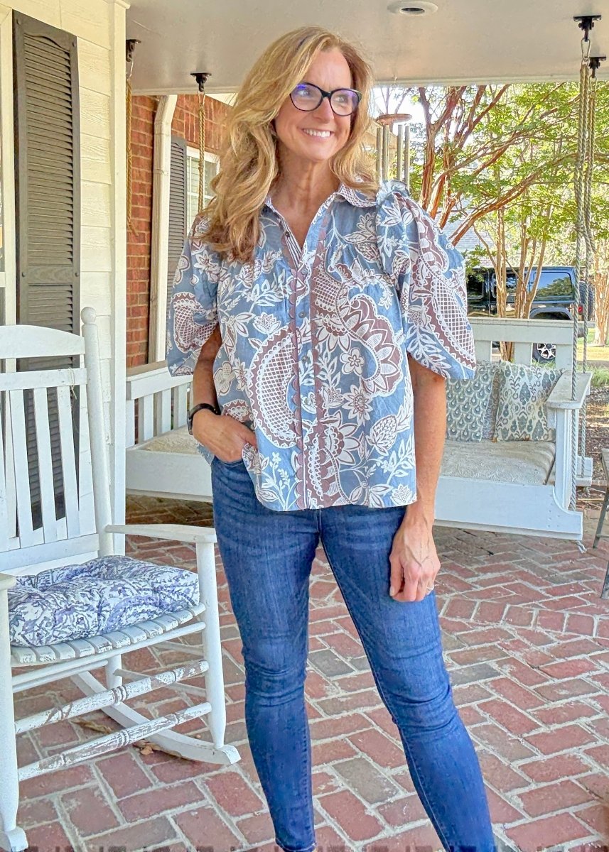 Heirloom Ruffle Top | Entro - Entro Top - Jimberly's Boutique - Olive Branch - Mississippi