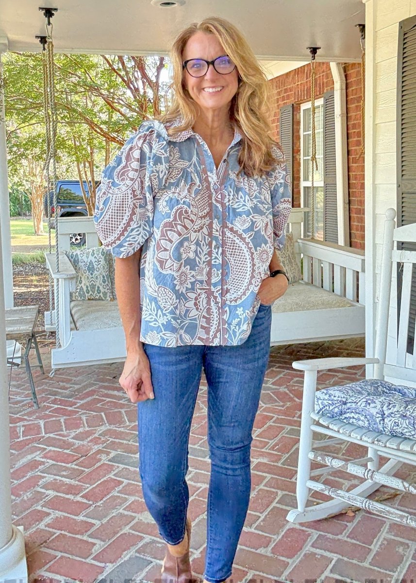 Heirloom Ruffle Top | Entro - Entro Top - Jimberly's Boutique - Olive Branch - Mississippi
