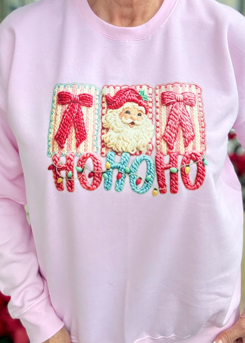 Ho Ho Ho Special Pink Sweatshirt - sweatshirt - Jimberly's Boutique - Olive Branch - Mississippi