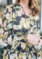 Holiday Babydoll Top - Black Mix - Umgee Top - Jimberly's Boutique - Olive Branch - Mississippi