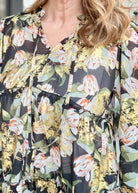 Holiday Babydoll Top - Black Mix - Umgee Top - Jimberly's Boutique - Olive Branch - Mississippi