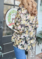 Holiday Babydoll Top - Black Mix - Umgee Top - Jimberly's Boutique - Olive Branch - Mississippi