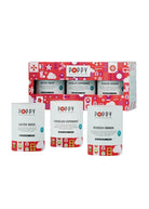 Holiday Cylinder Trio Popcorn | Poppy Popcorn - popcorn - Jimberly's Boutique - Olive Branch - Mississippi