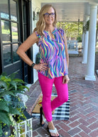 Hot Pink Magic High Waisted Skinny Pants Dear Scarlet - Pants -Jimberly's Boutique-Olive Branch-Mississippi