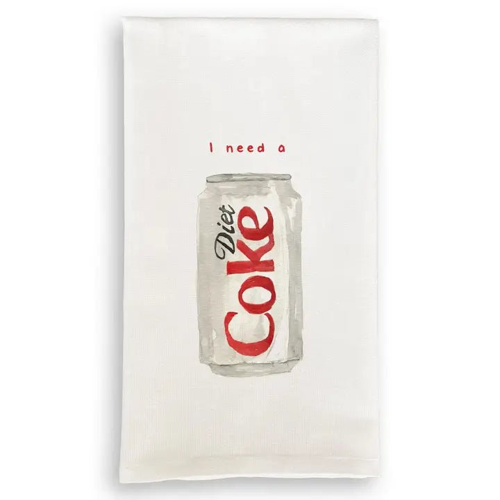 I Need A Diet Coke Tea Towel - Dishtowel -Jimberly's Boutique-Olive Branch-Mississippi