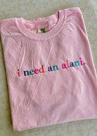 I Need An Alani Embroidered T shirt | Blossom Pink | Comfort Colors - Embroidered Comfort Colors - Jimberly's Boutique - Olive Branch - Mississippi