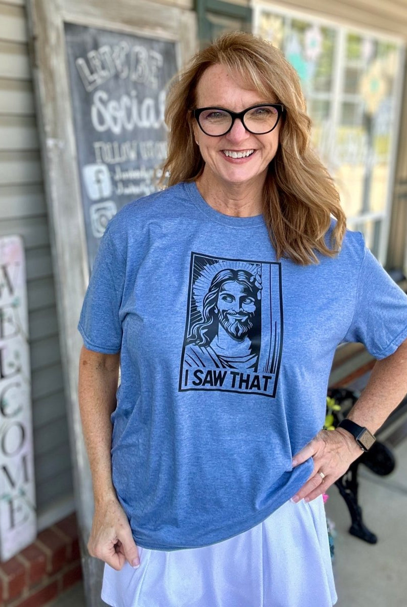 I Saw That | Graphic Tee - Gildan Soft Style Graphic Tee -Jimberly's Boutique-Olive Branch-Mississippi