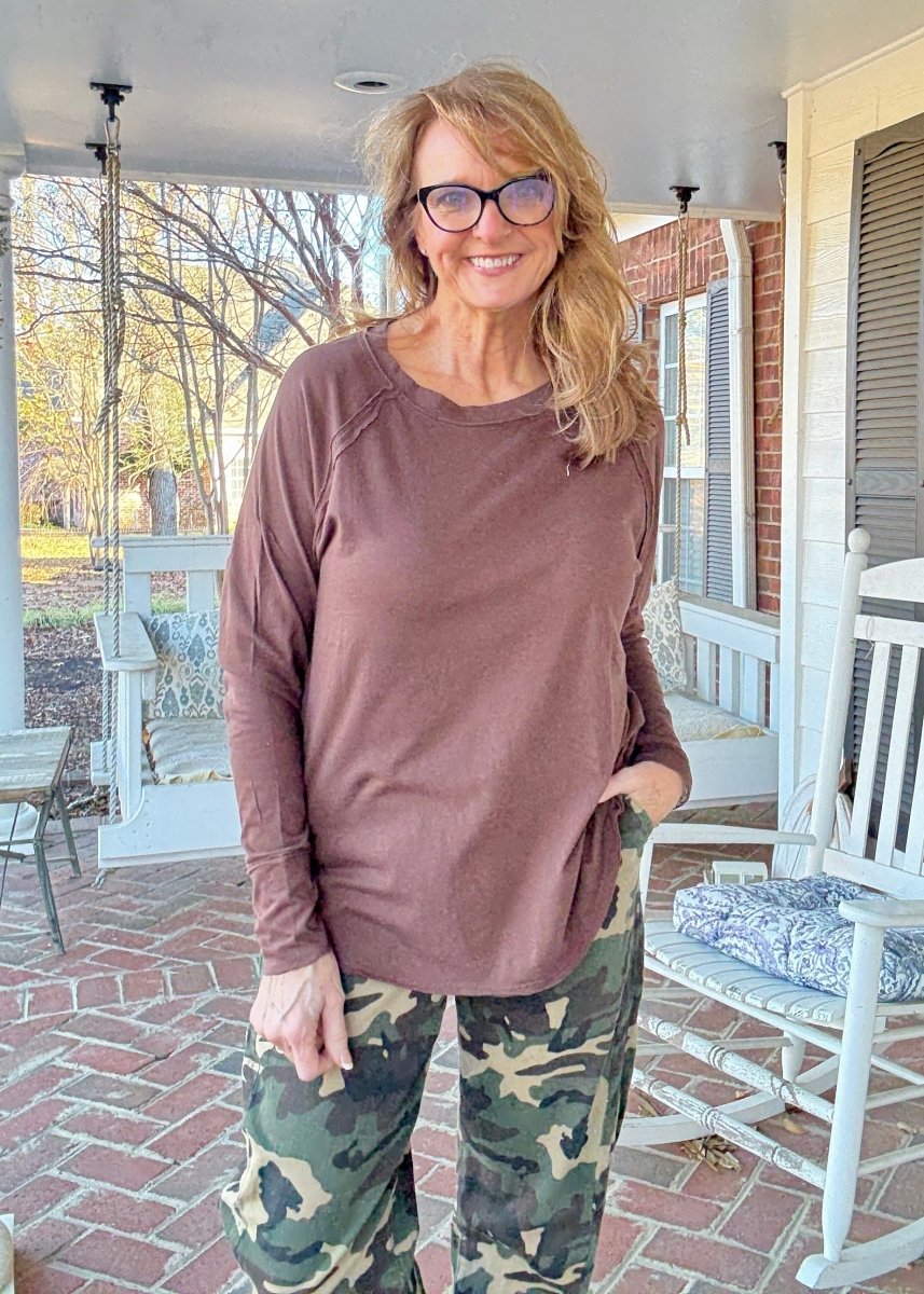 I Will Remember You Top - Brown - Casual Top - Jimberly's Boutique - Olive Branch - Mississippi