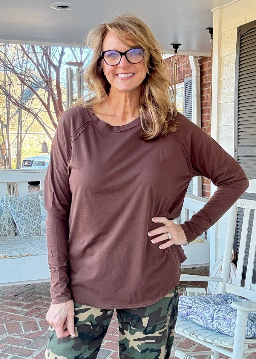 I Will Remember You Top - Brown - Casual Top - Jimberly's Boutique - Olive Branch - Mississippi