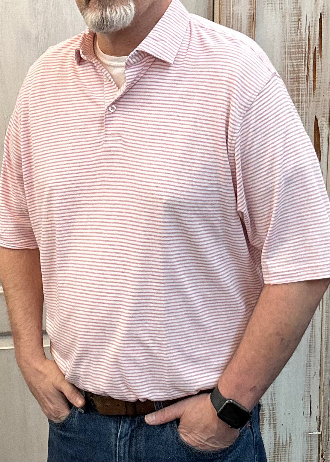 Southern Marsh | Marsh LUX | Mangrove Stripe | Pique Polo | Rhubarb - Southern Marsh Polo -Jimberly's Boutique-Olive Branch-Mississippi