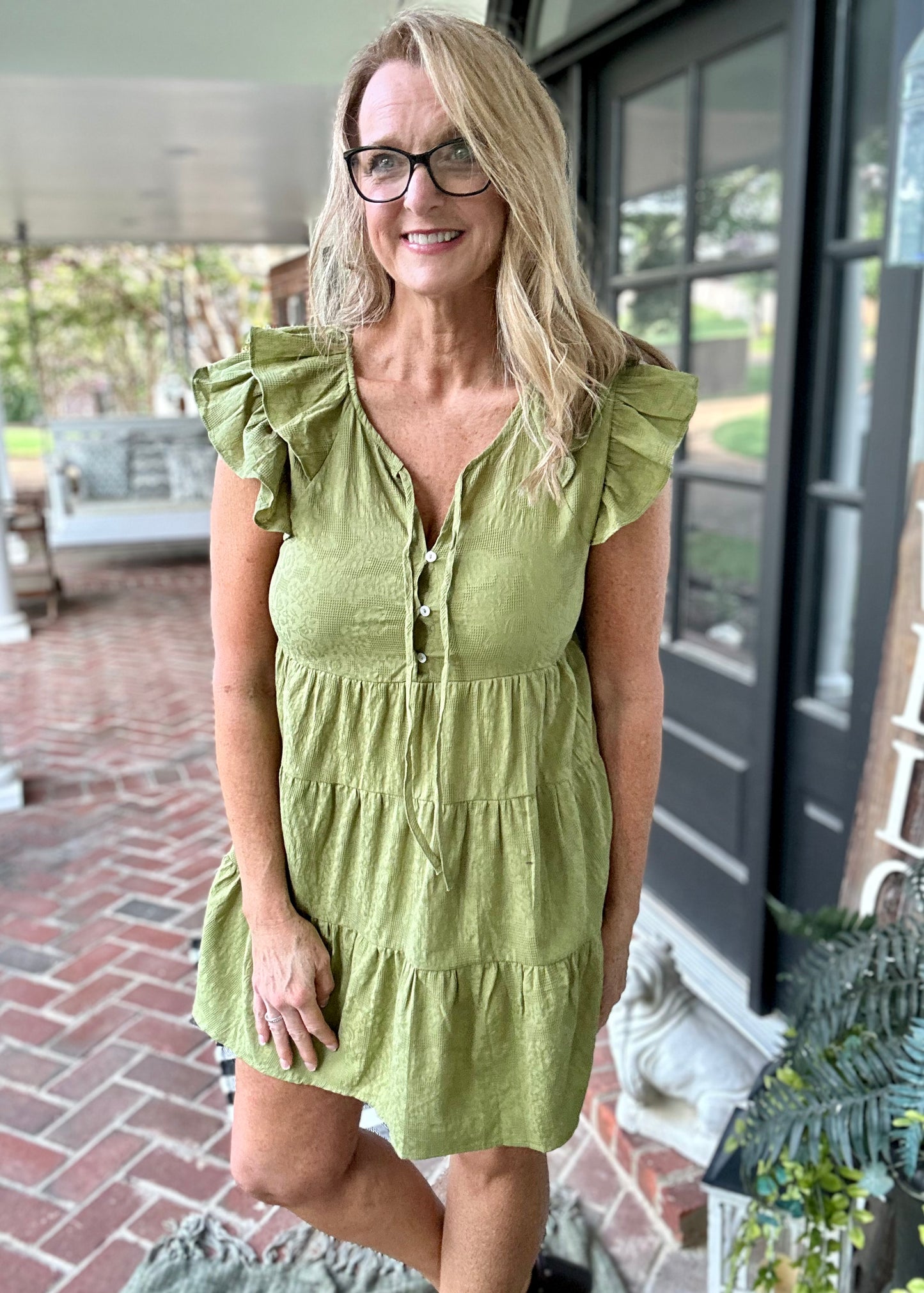Can't Stop The Feeling Dress - Matcha Green
