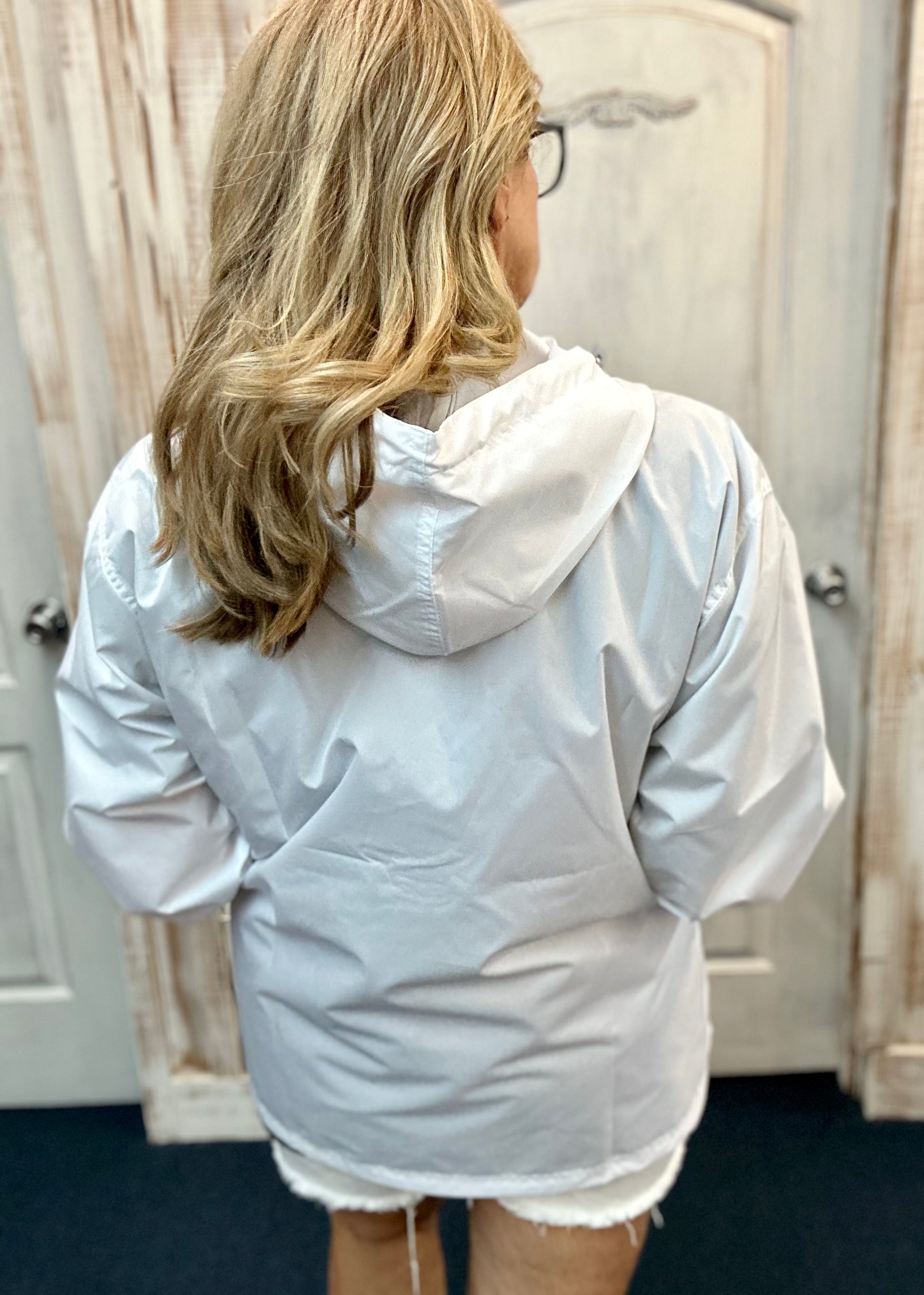 Charles River Unlined Pullover Rain Jacket--White - Rain Jacket - Jimberly's Boutique
