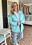 Charles River | New Englander Rain Jacket | Aqua | Olive Branch | MS - Rain Jacket -Jimberly's Boutique-Olive Branch-Mississippi
