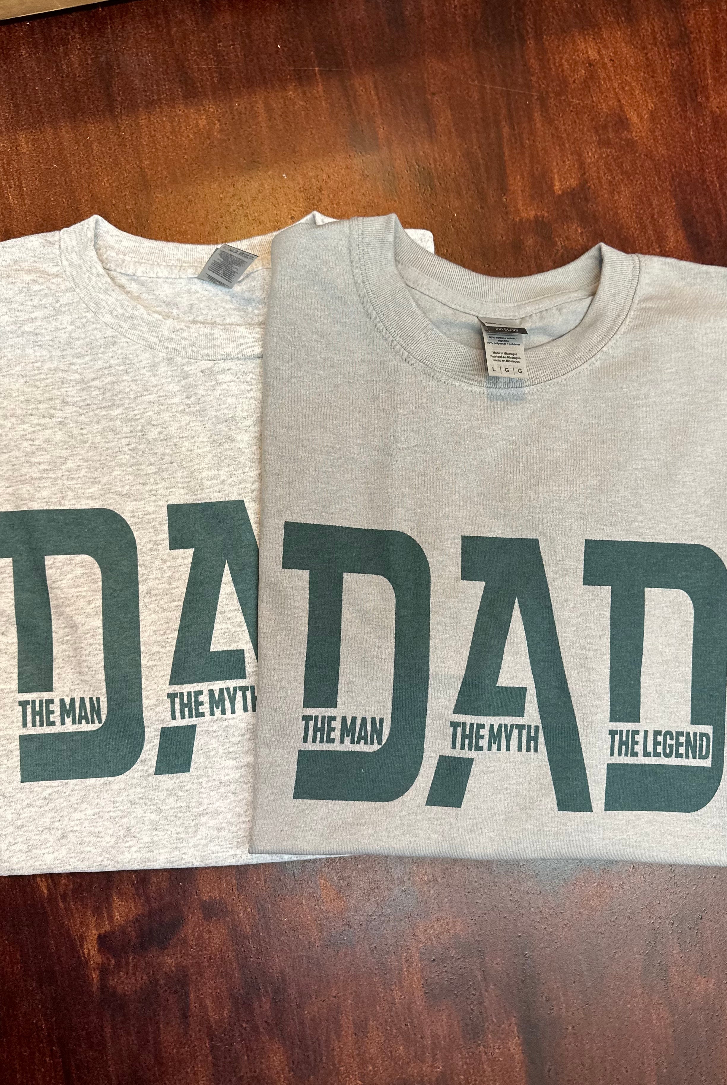 Dad The Man-The Myth-The Legend Graphic Tee - Graphic Tee -Jimberly's Boutique-Olive Branch-Mississippi
