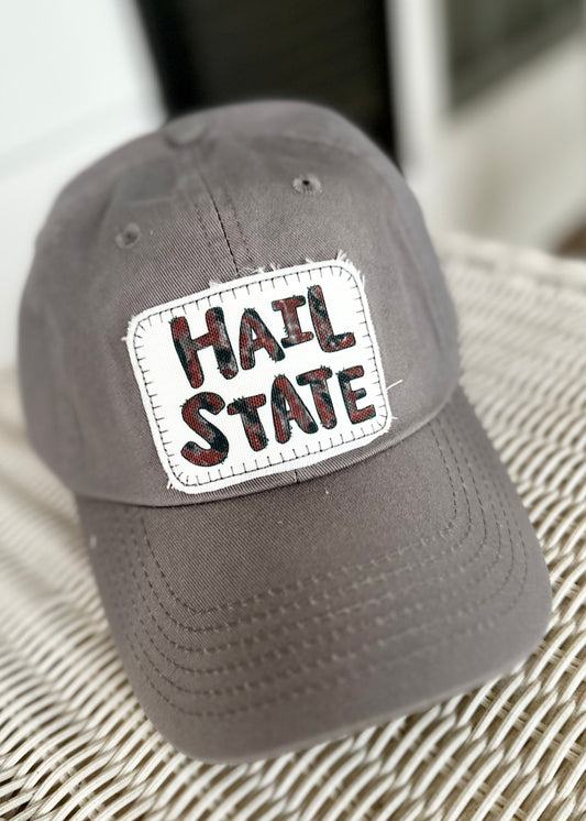 Hail State Patch Cap - Grey - Jimberly's Boutique