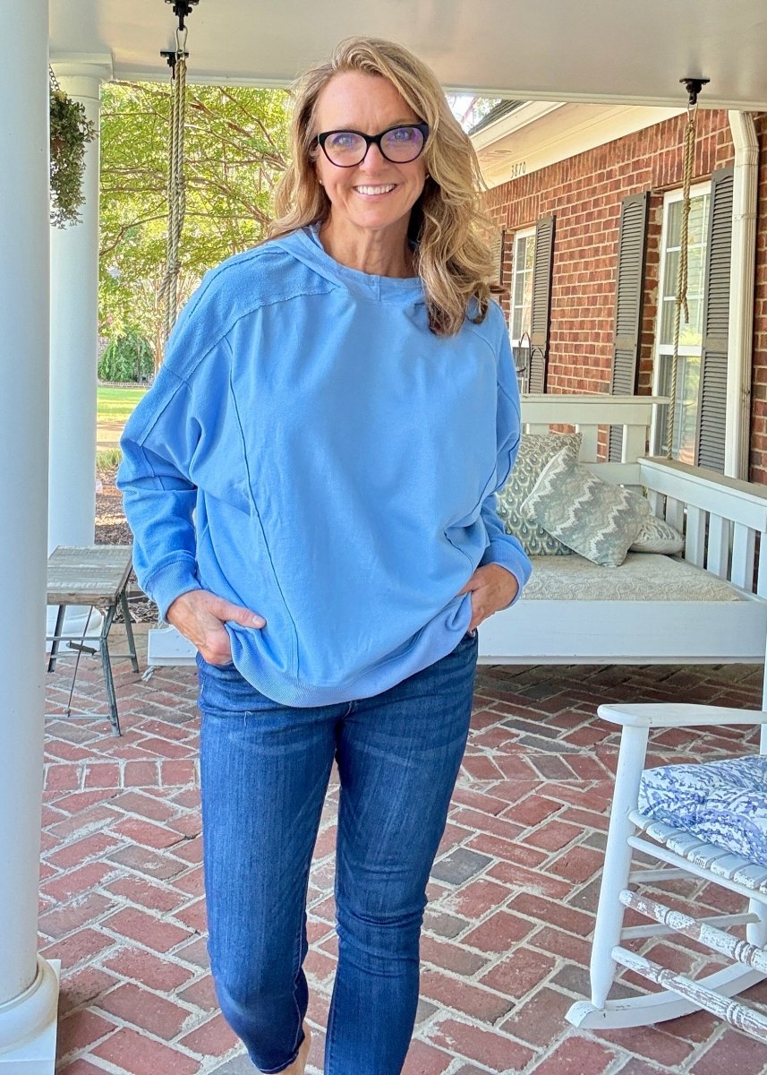 Inside Out Pullover - Blue | Easel - Jimberly's Boutique - Olive Branch - Mississippi