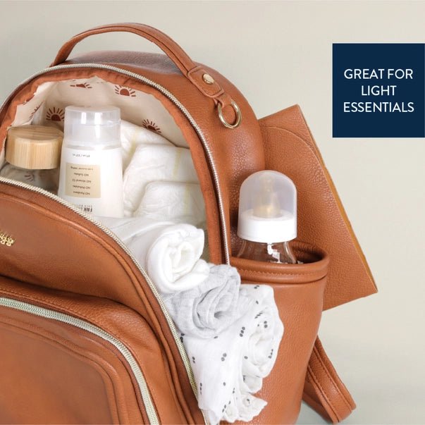 Itzy Ritzy Mini Plus Diaper Bag - Cognac - diaper bag - Jimberly's Boutique - Olive Branch - Mississippi