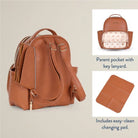 Itzy Ritzy Mini Plus Diaper Bag - Cognac - diaper bag - Jimberly's Boutique - Olive Branch - Mississippi