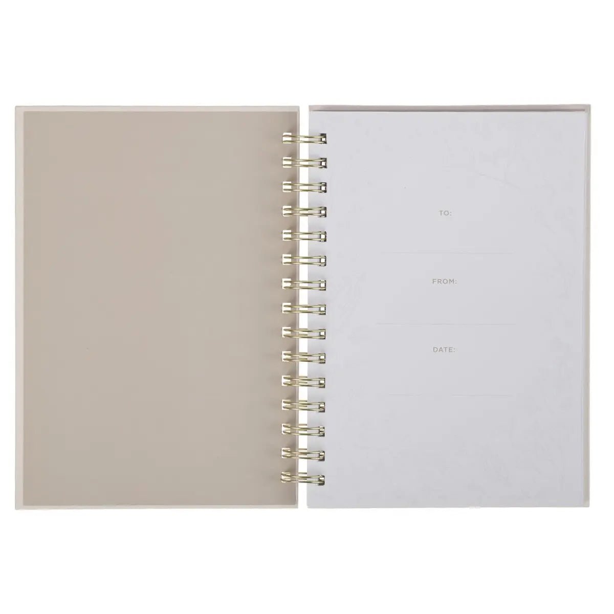 Ivory Floral Everything Beautiful Ecc 3:11 Wirebound Journal - journal - Jimberly's Boutique - Olive Branch - Mississippi