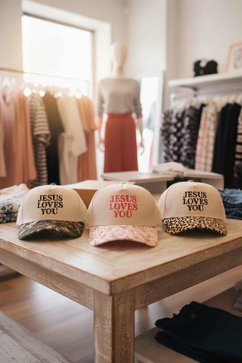 Jesus Loves You Cap/Hat - Ball Cap - Jimberly's Boutique - Olive Branch - Mississippi