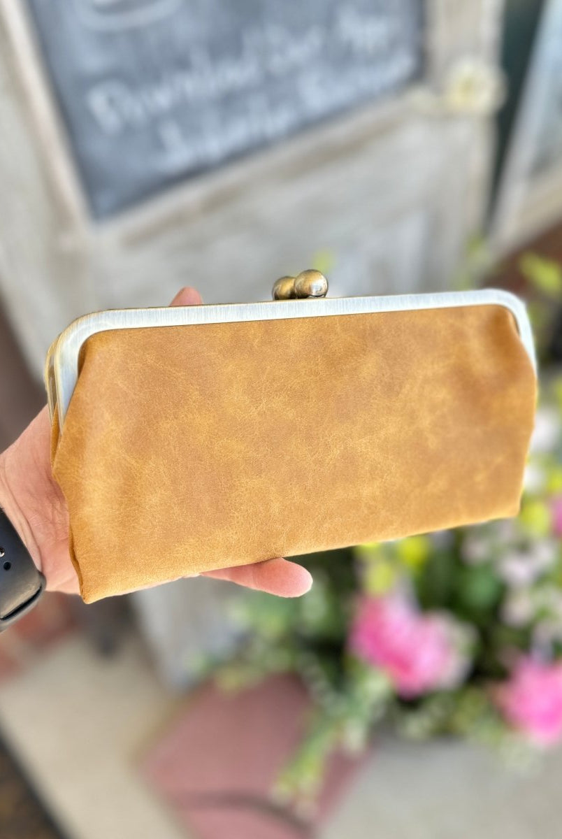 Jimberly Lock Clutch Wallet | Mustard - Clutch Wallet -Jimberly's Boutique-Olive Branch-Mississippi