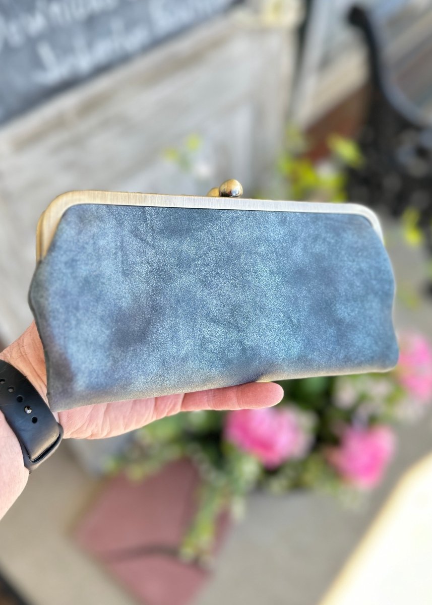 Jimberly Lock Clutch Wallet | Pearl Navy - Clutch Wallet -Jimberly's Boutique-Olive Branch-Mississippi