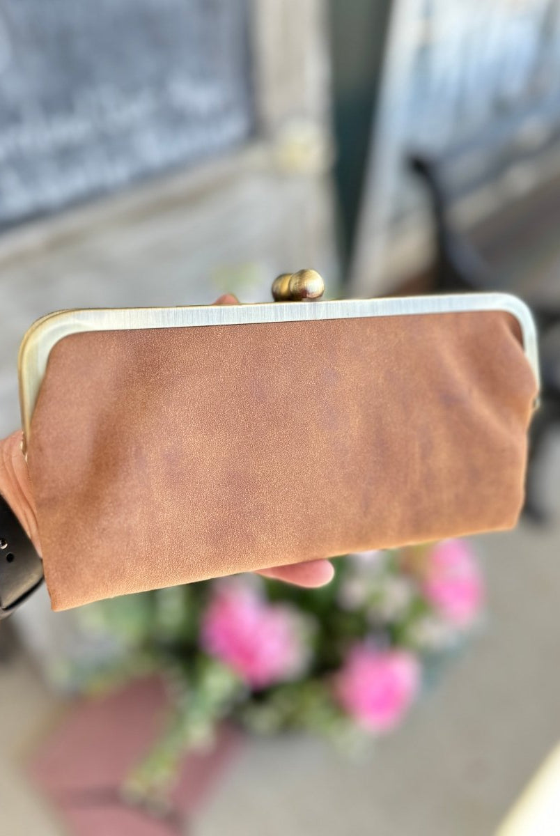 Jimberly Lock Clutch Wallet | Tan - Clutch Wallet -Jimberly's Boutique-Olive Branch-Mississippi