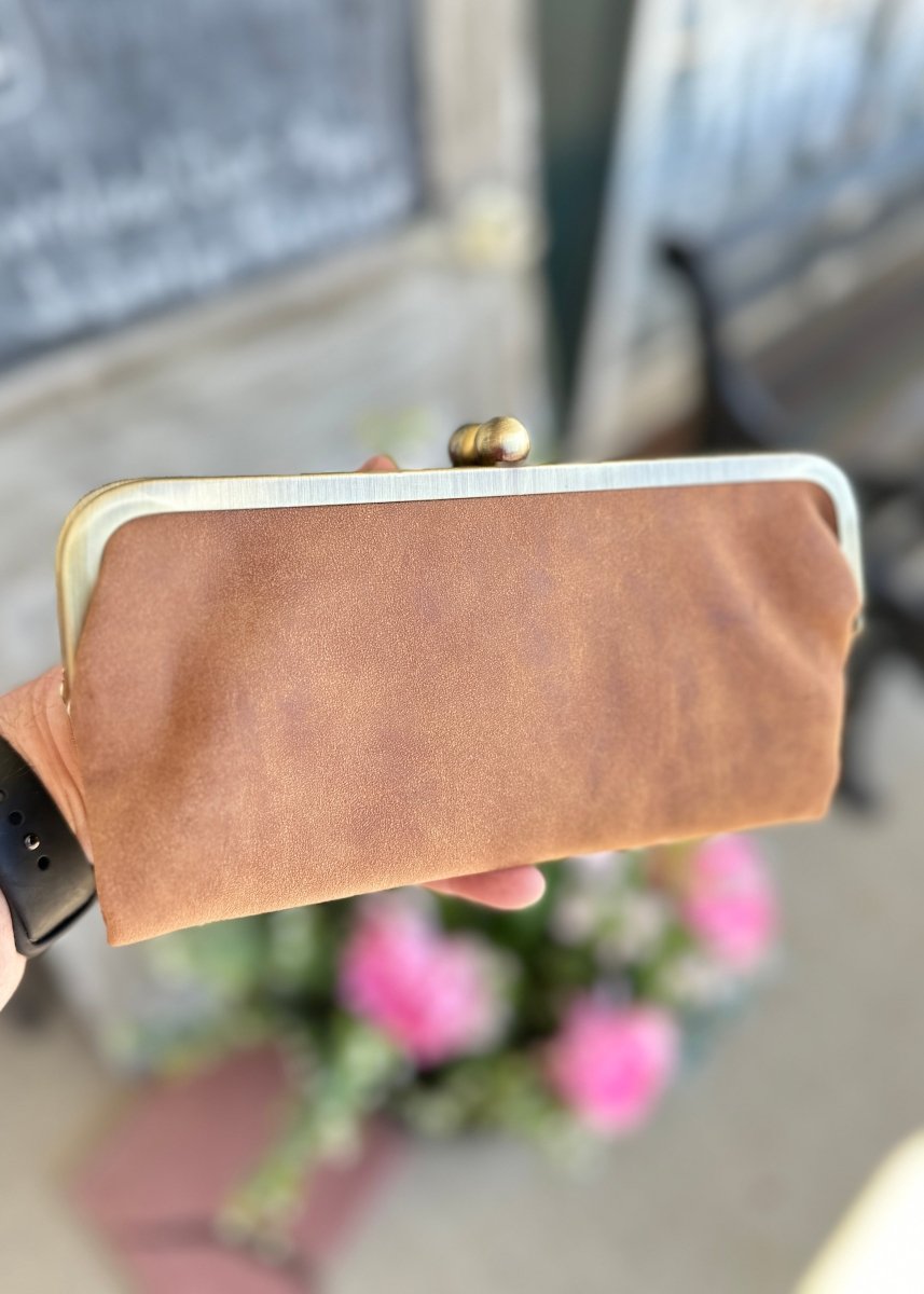 Jimberly Lock Clutch Wallet | Tan - Clutch Wallet -Jimberly's Boutique-Olive Branch-Mississippi