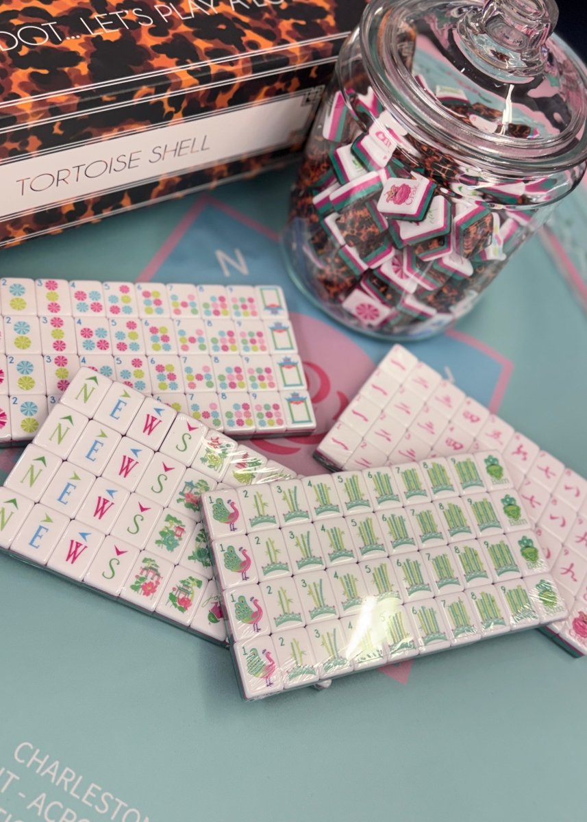 Jimberly’s Boutique Custom Layer Mahjong Tiles - Tortoise - Mahjong Tiles - Jimberly's Boutique - Olive Branch - Mississippi